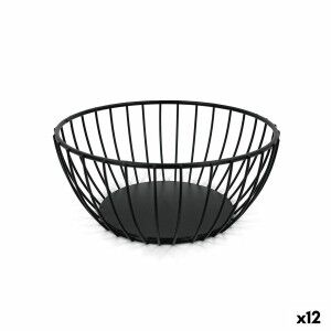 Breadbasket My Bar Black Metal Circular (12 Units) |  Kitchen boxes...