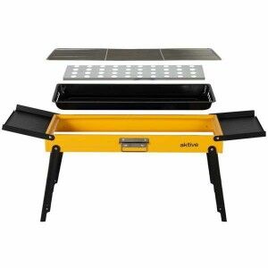 Barbecue Portable Aktive Steel 89 x 32 x 22 cm Yellow