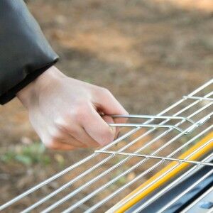 Barbecue Portable Aktive Steel 89 x 32 x 22 cm Yellow