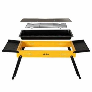 Barbecue Portable Aktive Steel 89 x 33 x 33 cm Yellow