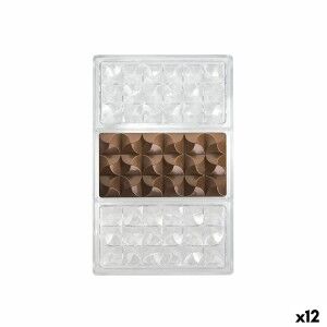 Baking Mould Quttin CHOCOLATE 27,5 x 17,5 x 2,5 cm (12 Units) |  De...