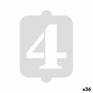 Cake stencil Algon Number 4 36 Units |  Decoration, accessories and...