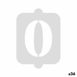 Cake stencil Algon Number 0 36 Units |  Decoration, accessories and...
