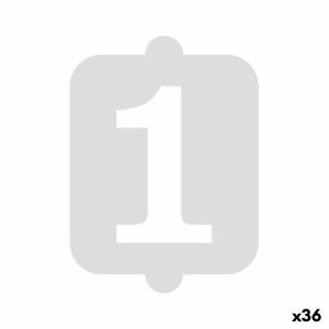 Cake stencil Algon Number 1 36 Units |  Decoration, accessories and...