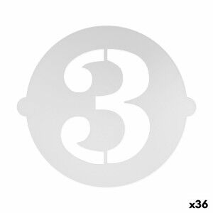 Cake stencil Algon Number 3 36 Units