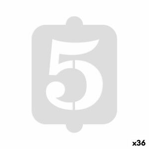 Cake stencil Algon Number 5 36 Units |  Decoration, accessories and...