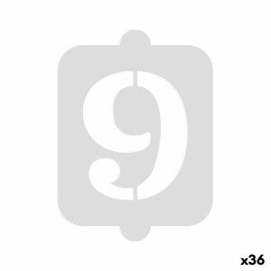 Cake stencil Algon Number 9 36 Units |  Decoration, accessories and...