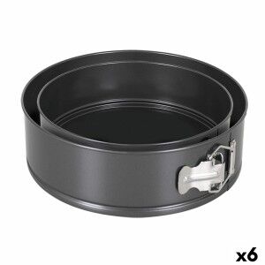 Springform Pan Quttin Black 24 x 7+28 x 6,8 cm 2 Pieces (6 Units)