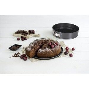 Springform Pan Quttin Black 24 x 7+28 x 6,8 cm 2 Pieces (6 Units)