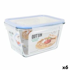 Lunch box Quttin Rectangular 2,35 L (6 Units)