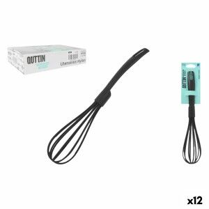 Whisk blender Quttin Quttin 31 x 7 x 7 cm Black (12 Units)