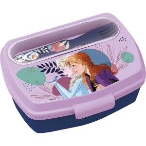 Lunchbox with Accessories Frozen CZ11271 Blue Plastic |  Lunch boxe...
