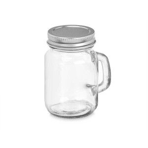 Jar Vivalto Transparent Silver 120 ml (6 Units) |  Lunch boxes, foo...