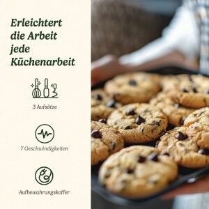 Handmixer Cuisinart HM7U/E POWER ADVANTAGE Weiß 200 W