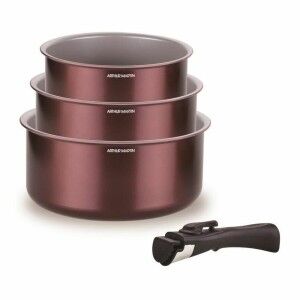 Saucepans Arthur Martin Violet Prune 4 Pieces |  Cookware sets   | ...