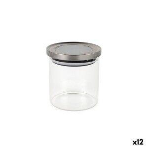 Tin La Mediterránea Transparent Silver 600 ml (12 Units)