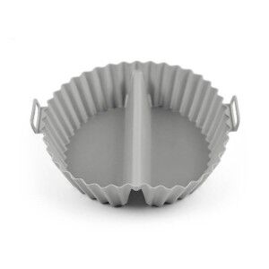 Plateau en silicone réutilisable pour friteuse à air Quttin Silicone Gris (24 Unités)