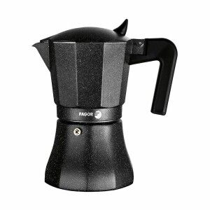 Italienische Kaffeemaschine Fagor TIRAMISU 9 Schwarz Aluminium