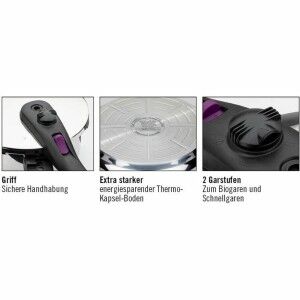 Pressure cooker GSW Stainless steel 4 L Silver