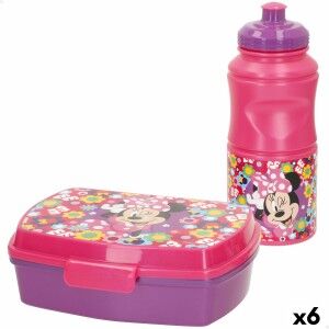 Lunch box Minnie Mouse 380 ml 17 x 5,5 x 13,5 cm Bottle (6 Units) |...