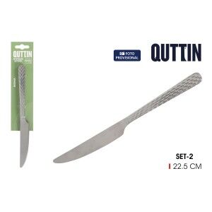 Table knife Quttin MOMA 22,5 x 2 cm 2 Pieces (12 Units) |  Knives a...