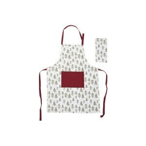 Apron Home ESPRIT White Red Green Beige 60 x 0,2 x 80 cm (2 Units) ...