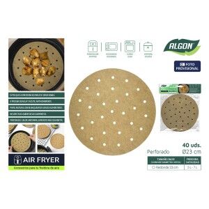 Air fryer paper Inde 23 cm (24 Units) |  Fryers   | Chef Up