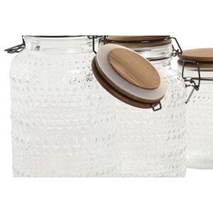 3 Tubs Home ESPRIT Transparent Natural 950 ml 1,2 L 3 Pieces |  Lun...