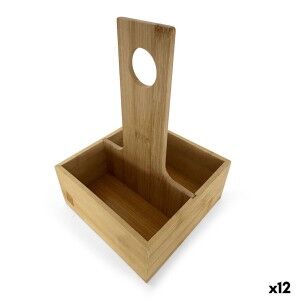 Bamboo Spice Rack My Bar Bamboo 15 x 15 x 22 cm (12 Units) |  Spice...