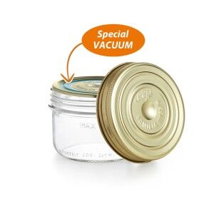 Jar Le Parfait Wiss Transparent Golden 200 ml Hermetic (6 Units) | ...