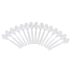Reusable spoon set Algon Transparent 18 cm 15 Pieces (24 Units) |  ...