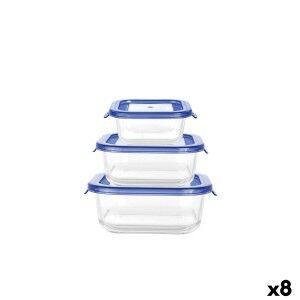 Set of lunch boxes Inde Soul 0,8 L 3 Pieces (8 Units) |  Lunch boxe...