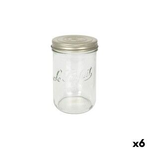 Jar Le Parfait Wiss Transparent Golden 750 ml Hermetic (6 Units) | ...