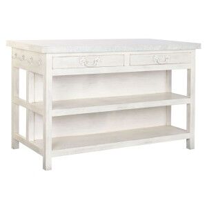 Occasional Furniture Home ESPRIT White 147 x 77 x 92 cm |  Kitchen ...