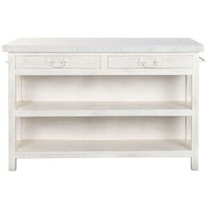 Occasional Furniture Home ESPRIT White 147 x 77 x 92 cm |  Kitchen ...