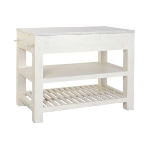 Occasional Furniture Home ESPRIT White 119 x 70 x 93 cm |  Kitchen ...