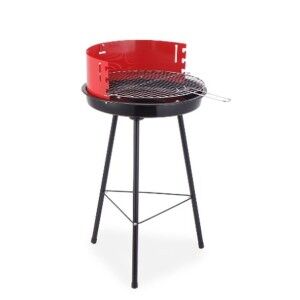 Charcoal Barbecue with Stand Algon Black Red 42 x 76,5 cm (2 Units)...