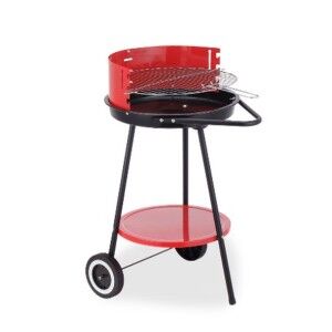 Coal Barbecue with Wheels Algon Black Red 42 x 76,5 cm (2 Units) | ...