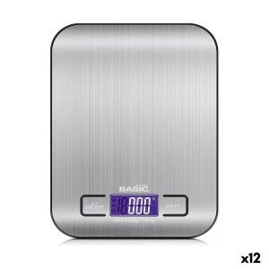 Digital Kitchen Scale Basic Home Silver 10 kg (12 Units) |  Kitchen...