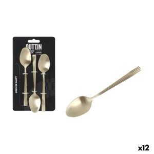 Dessert spoon set Inde Louvre Matt 1,5 mm 14,8 x 3,2 cm 3 Pieces (1...
