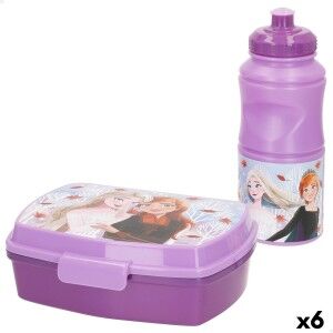 Lunchbox mit Zubehör Frozen 380 ml 17 x 5,5 x 13,5 cm (6 Stück)