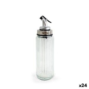 Cruet Quttin OTTICO Transparent Silver Glass 250 ml (24 Units) |  S...
