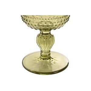 Set of cups Home ESPRIT Green Crystal 135 ml (6 Units) |  Glasses, ...