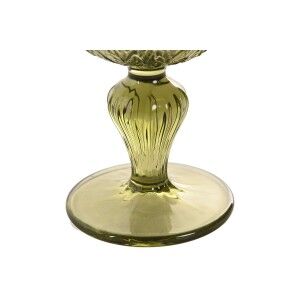Set of cups Home ESPRIT Green Crystal 160 ml (6 Units) |  Glasses, ...
