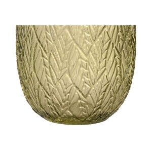 Set of glasses Home ESPRIT Green Crystal With relief 360 ml (6 Unit...