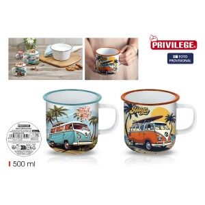 Mug Privilege PRIVILEGE 500 ml Enamelled Steel (24 Units) |  Cups a...