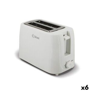 Toaster Kiwi Kiwi White Silver 750 W 6 Units |  Toasters   | Chef Up