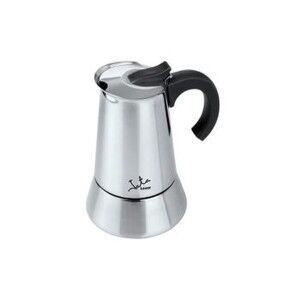 Cafetière Italienne JATA CAX106 ODIN   * Argenté Métal Acier inoxydable 6 Tasses