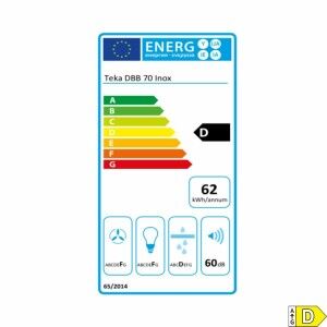 Conventional Hood Teka DBB70 INOX Silver Steel