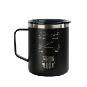 Thermal Cup with Lid F.C. Barcelona Navy Blue Stainless steel